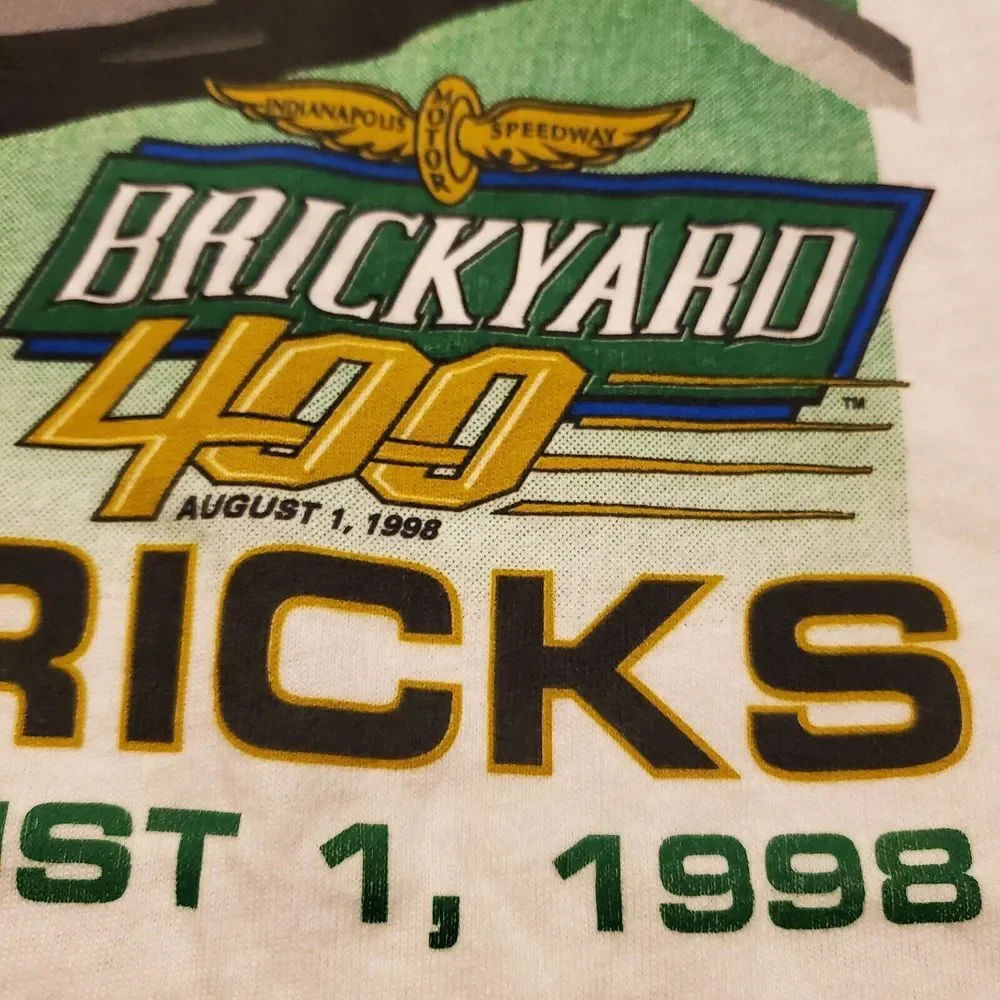 Vintage Indianapolis Motor Speedway Shirt XL Brickyard 400 50th Anniversary 1998